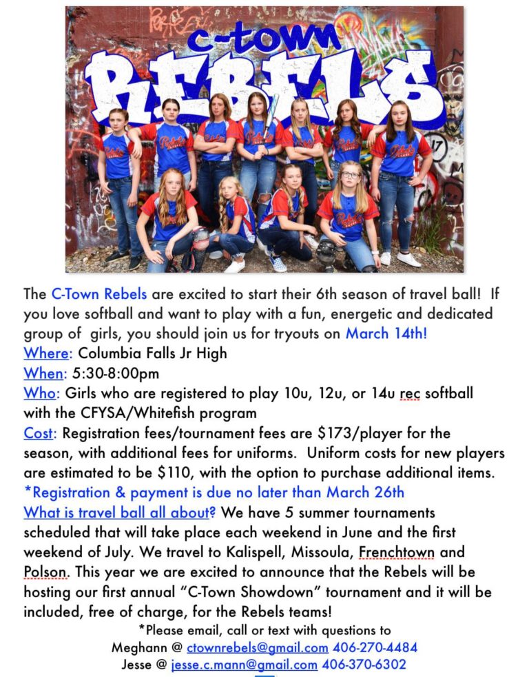 Rebels - Columbia Falls Youth Softball Association